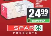 Spar Care By SPAR Tissues 200s Assorted offer