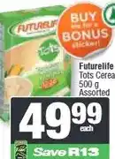 Spar Futurelife Tots Cereal 500 g Assorted offer