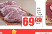Spar Bulk Pork Braai Chops per kg offer