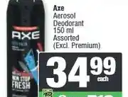 Spar Axe Aerosol Deodorant 150 ml Assorted (Excl. Premium) offer