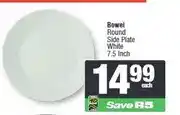 Spar Bowei Round Side Plate White 7.5 Inch offer
