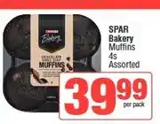 Spar SPAR Bakery Muffins 4s Assorted offer
