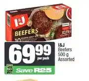 Spar I&J Beefers 500 g Assorted offer