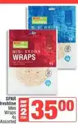 Spar SPAR freshline Mini Wraps 4s Assorted - Buy 2 for offer
