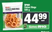 Spar SPAR Onion Rings 500 g offer