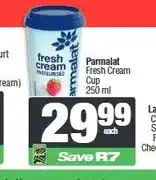 Spar Parmalat Fresh Cream Cup 250 ml offer
