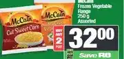Spar McCain Frozen Vegetable Range 250 g Assorted - Buy 2 for offer