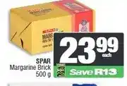 Spar SPAR Margarine Brick 500 g offer