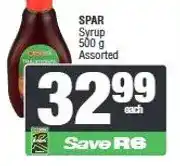 Spar SPAR Syrup 500 g Assorted offer