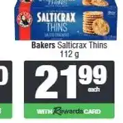 Spar Bakers Salticrax Thins 112 g offer