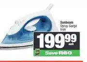 Spar Sunbeam Spray Surge Iron offer