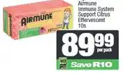 Spar Cipla Airmune Immune System Support Citrus Effervescent 10s offer