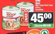 Spar SPAR Woof Wet Dog Food Cans 820 g Assorted - Buy 2 for offer