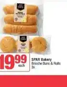 Spar SPAR Bakery Brioche Buns & Rolls 3s offer