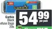 Spar Garbie Black Refuse Bags 20s offer