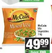 Spar McCain Mix Vegetables 1 kg offer