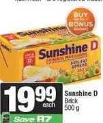 Spar Sunshine D Brick 500 g offer