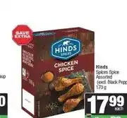 Spar Hinds Spices Spice Assorted (excl. Black Pepper) 170 g offer