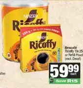 Spar Nescafé Ricoffy Tin 250 g or Refill Pouch 280 g (excl. Decaf) offer