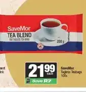 Spar SaveMor Tagless Teabags 100s 200 g offer
