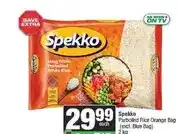 Spar Spekko Parboiled Rice Orange Bag (excl. Blue Bag) 2 kg offer