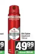 Spar Old Spice Deodorant 150 ml offer