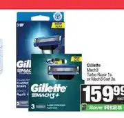 Spar Gillette Mach3 Turbo Razor 1s or Mach3 Cart 3s offer