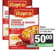 Spar Royco Dry Cook in Sauce or Potato Bake - Buy 3 for offer