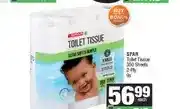 Spar SPAR Toilet Tissue 350 Sheets 2-ply 9s offer