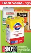 Spar Golden Delight Parboiled Rice 2 kg, Iwisa Super Maize Meal 2.5 kg & Snowflake Flour 2.5 kg - Buy all offer