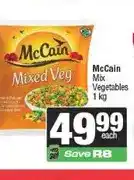 Spar McCain Mix Vegetables 1kg offer