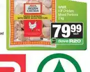 Spar SPAR IQF Chicken Mixed Portions 2kg offer