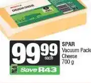 Spar SPAR Vacuum Packed Cheese 700g offer