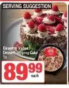Spar Country Value Dessert Topping Cake 1s offer