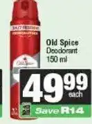 Spar Old Spice Shower Gel 150 ml offer