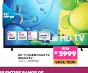 Game 43 FHD LED Smart TV (UA43F60) offer