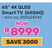 Game 65 4K QLED Smart TV (65Q6Q) offer