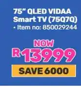 Game 75 QLED VIDAA Smart TV (75Q7Q) offer