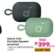 Game Select 4 Go Portable Speaker Assorted offer