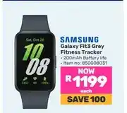 Game Samsung Galaxy Fit3 Grey Fitness Tracker offer