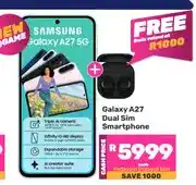 Game Galaxy A27 Dual Sim Smartphone + Free Buds offer