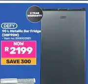 Game Defy 90 L Metallic Bar Fridge (DBF90M) offer