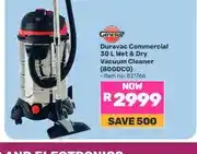 Game Duravac Commercial 30 L Wet & Dry Vacuum Cleaner (80GDCO) offer