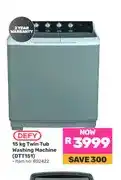 Game Defy 15 kg Twin Tub Washing Machine (DTT151) offer