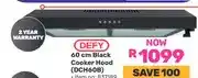 Game Defy 60 cm Black Cooker Hood (DCH60B) offer