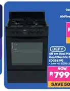 Game 60 cm Dual Master Gas/Electric Stove (DGS679) offer