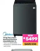 Game Midea 14 kg Top Loader Washing Machine (MA200W140-T) offer