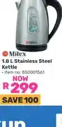 Game Milex 1.8 L Stainless Steel Kettle offer