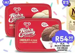 Take 'n Pay OLA Rich n Creamy Ice Cream Assorted offer