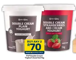Pick n Pay PnP Double Cream Yoghurt Assorted offer
